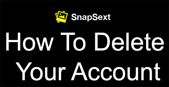 snapsext delete account