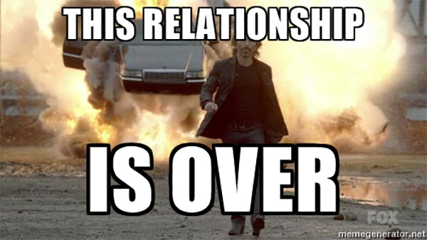 Relationship is over