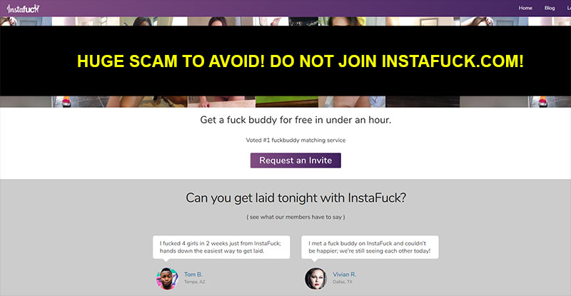 Instafuck Dating Scam