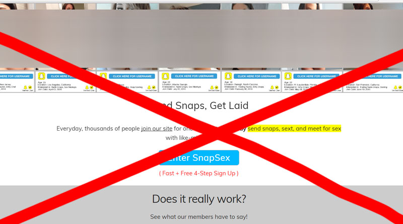 snapsex site scam