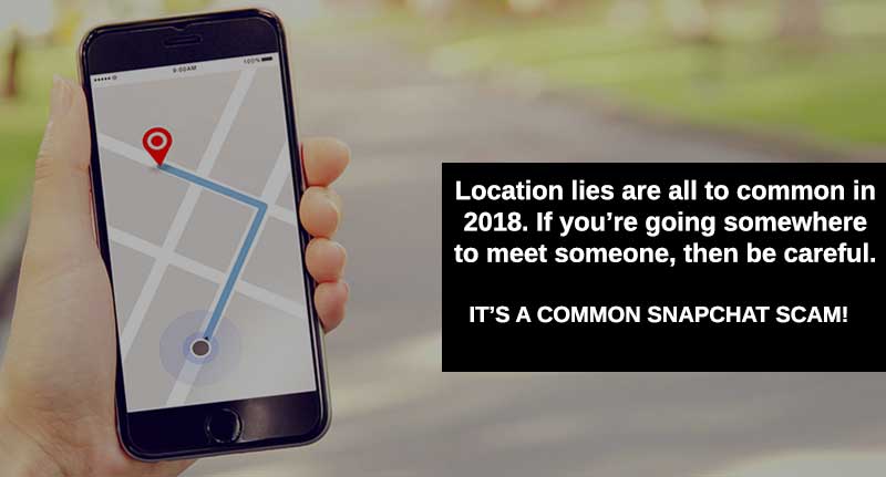 lies about your location on snapchat