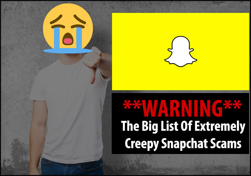 snapchat scams list