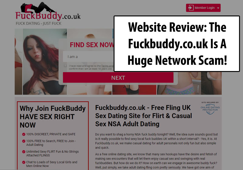 fuckbuddy.co.uk homepage