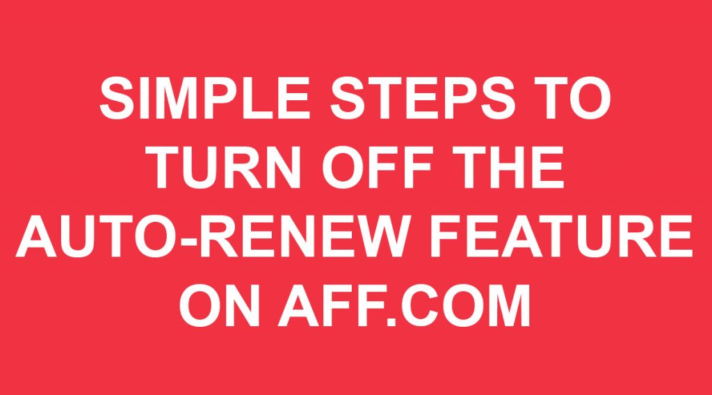 Turn off Auto-Renew on AFF