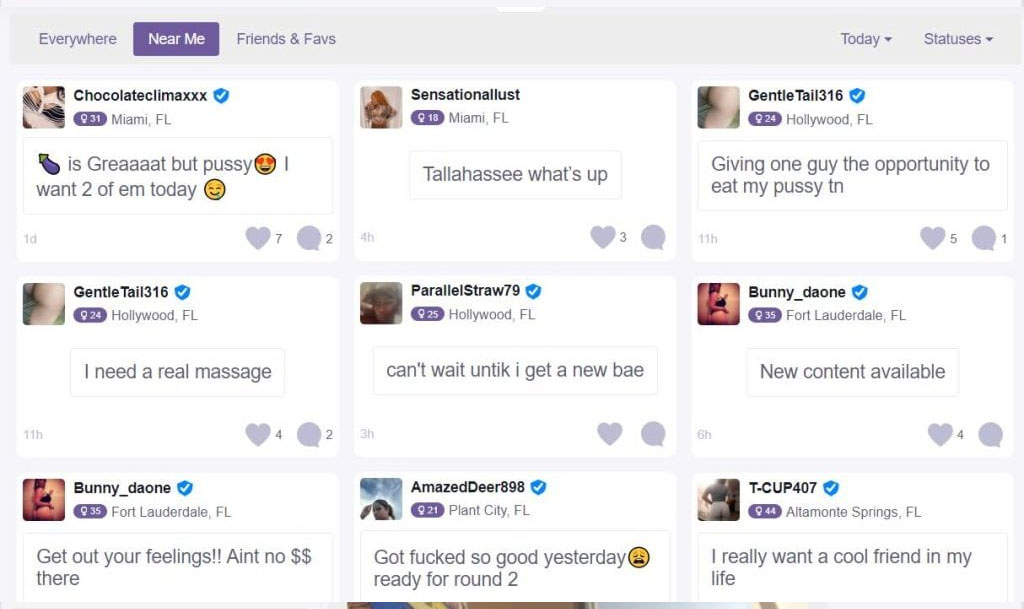 status updates